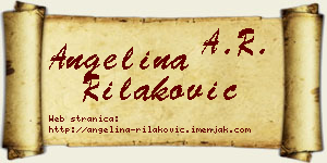 Angelina Rilaković vizit kartica